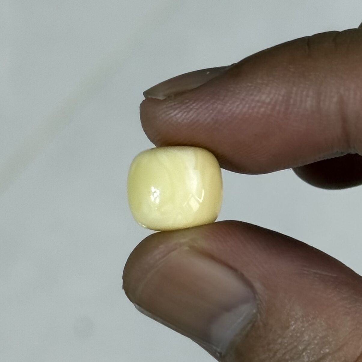 瓷白花阿尔卑斯浓腊波罗的海蜜蜡老型单珠11.2*9.8高庄全品无暇