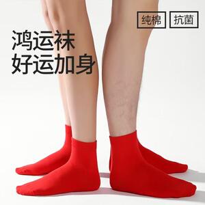 本命年蛇年福字中筒袜