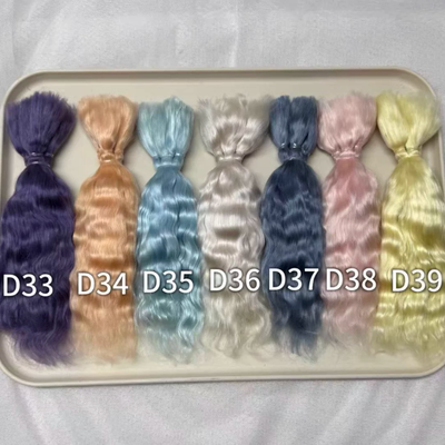 马海毛发排制作bjd娃娃棉花娃娃假发料3分马海毛发OB娃娃BJD娃娃