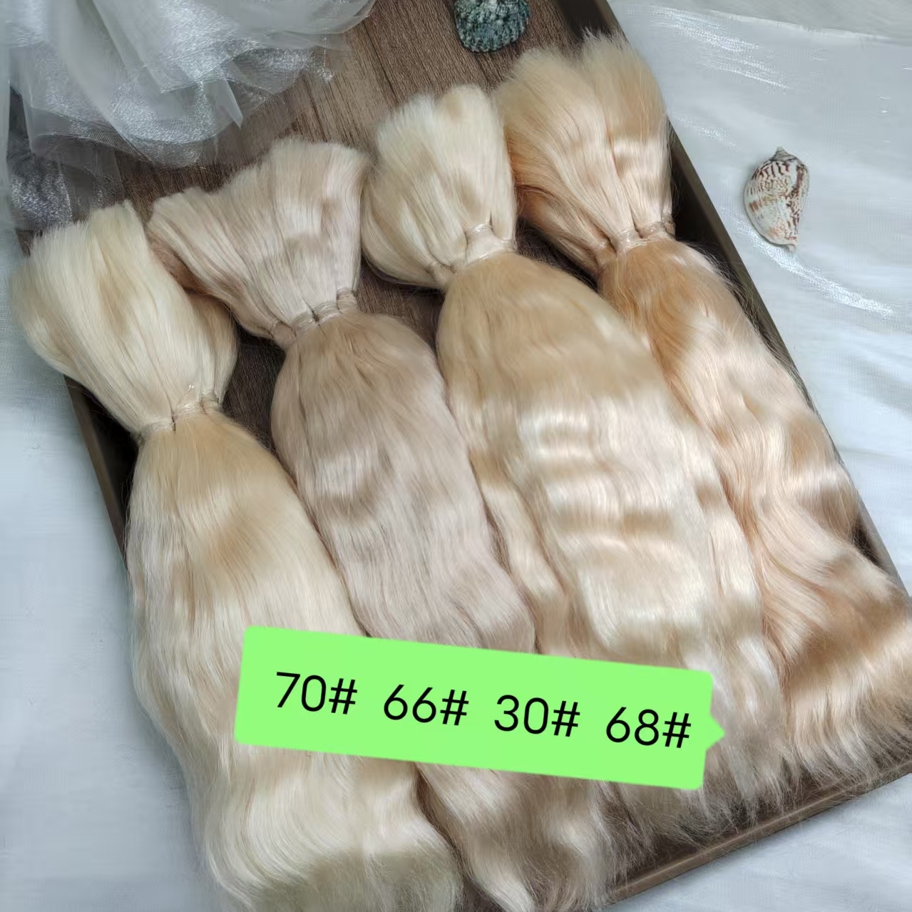 马海毛发排制作bjd娃娃棉花娃娃假发料3分马海毛发OB娃娃BJD娃娃