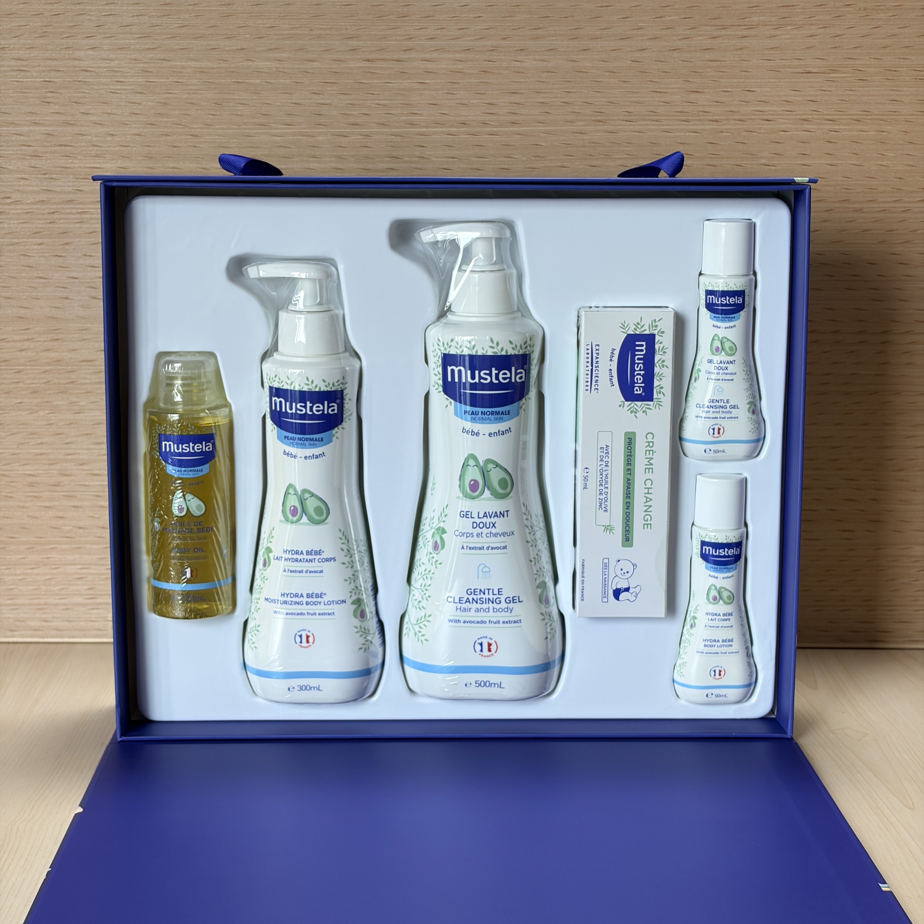 洗护保湿护臀6件套 法国Mustela妙思乐新生儿婴幼儿明星见面礼盒