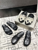 手作版 轻奢马毛真皮拖鞋 RO马皮勃肯五芒星包头拖鞋 设计感男女同款