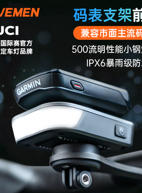 雷夫曼FR500自行车灯夜骑行公路山地车码表前灯照明警示灯RAVEMEN