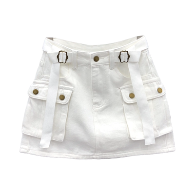 a字包臀短裙女高腰牛仔半身裙潮