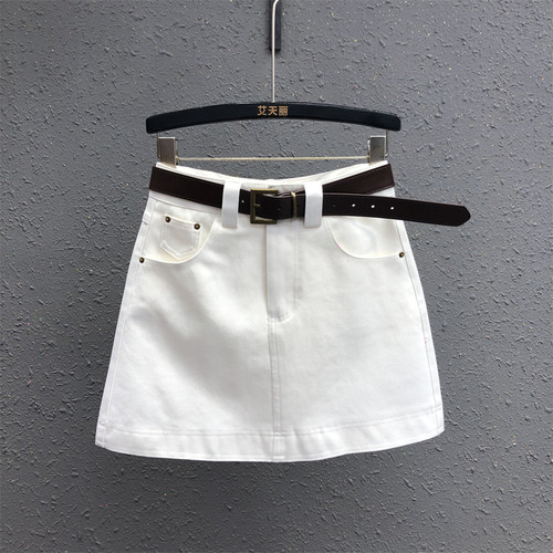 气质高腰显瘦百搭牛仔包臀短裙女