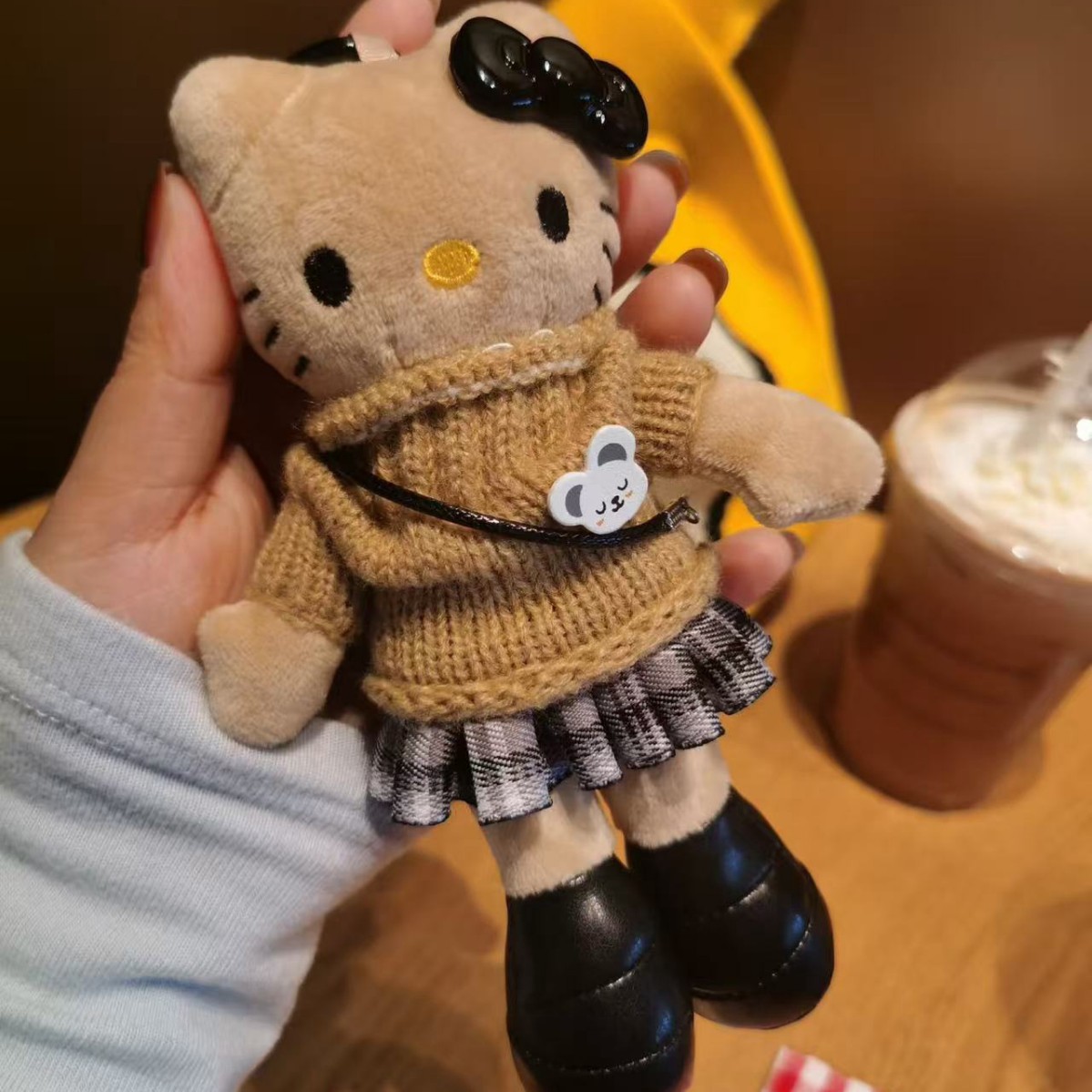 日本黑皮长腿猫miu系毛绒