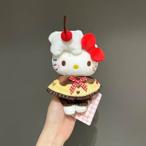正版HelloKitty奶油布丁挂件三丽鸥毛绒可爱包挂玩偶送女生日礼物