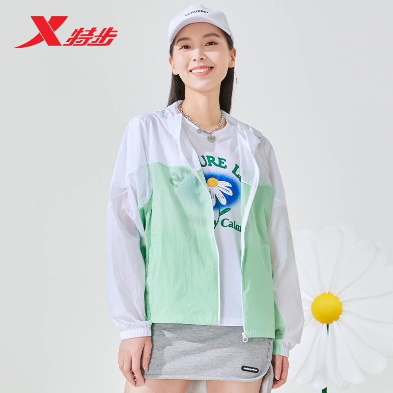 特步运动风衣女夏季新款