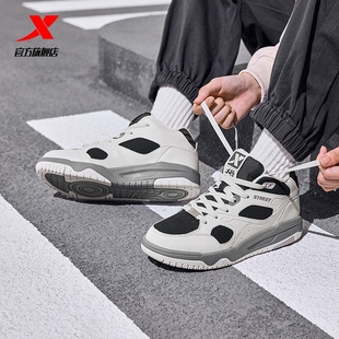 特步女鞋浪浪鞋初中生学生新款冬季加绒棉鞋板鞋加厚保暖运动鞋