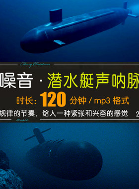 120分钟白噪音声呐发出脉冲声音