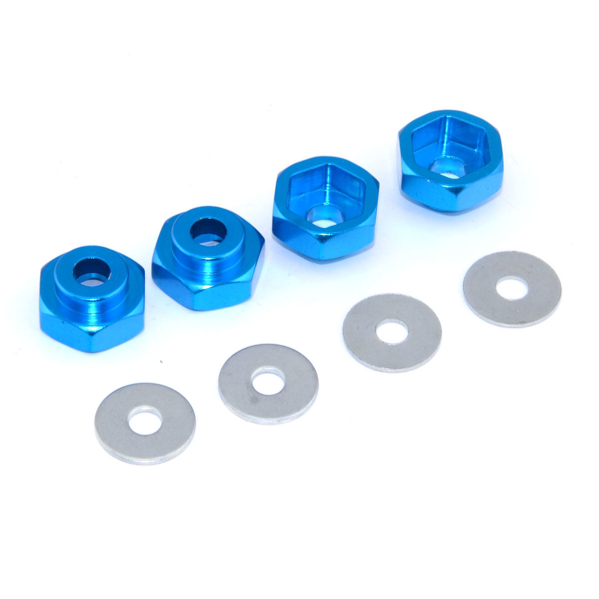 HSP1:10改1:8平跑/越野/大脚车轮胎12MM转17MM金属转换结合器通用