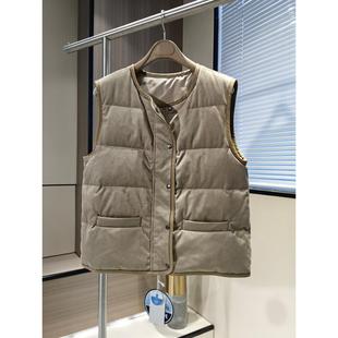 秋冬新品马甲外套厚厚的鸭绒填充蓬松有质感轻暖舒适高级松弛感