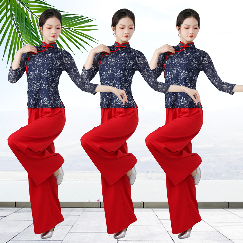 花与影昕舞美丽中国同款广场舞服
