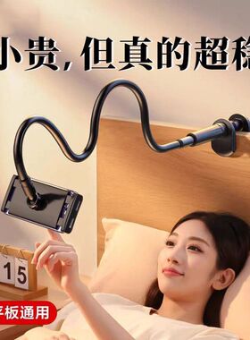 床上手机支架床头手机架懒人新款床边平板桌面躺着看玩电视追剧刷视频神器ipad宿舍万能通用支撑伸缩固定夹子