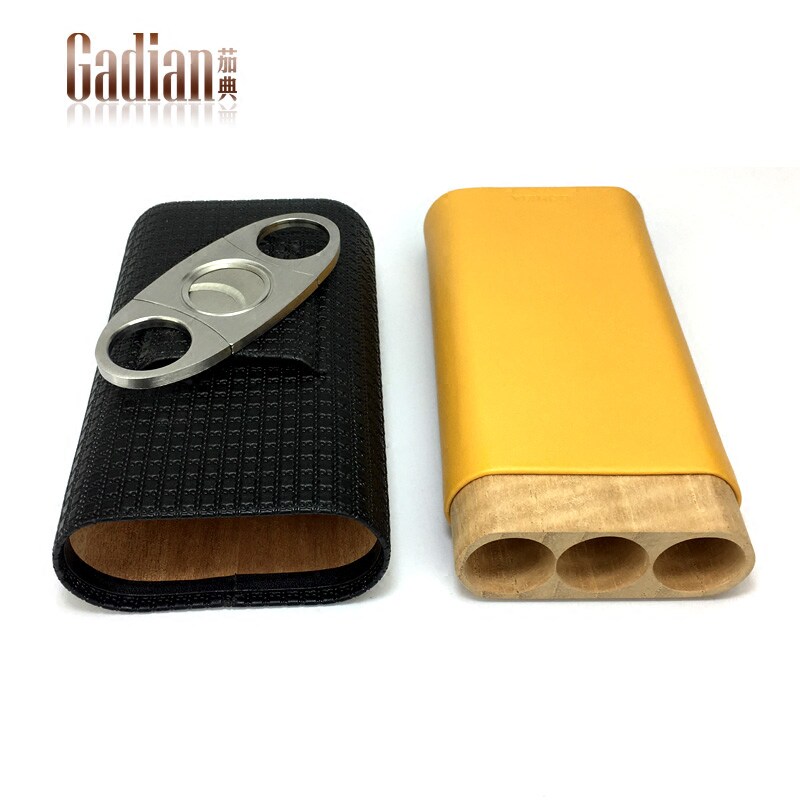Gadian茄典雪茄盒皮套便携3支装雪茄保湿盒皮盒雪茄管 雪松木烟盒在类目 ZIPPO/瑞士军刀/眼镜, 烟具, 烟盒中 - 来自Buy2taobao.com提供专业的淘宝代购服务