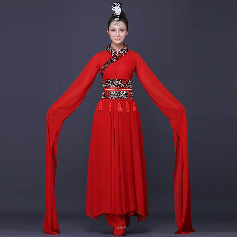 古典舞演出服女飘逸2019新款中国风成人惊鸿舞蹈现代水袖甩袖服装|msdalam kategori Butik wanita / wanita, pakaian/pakaian kebangsaan/peringkat pakaian, pakaian kebangsaan/pakaian - dari Buy2taobao.com untuk memberikan perkhidmatan ejen Taobao profesional membeli