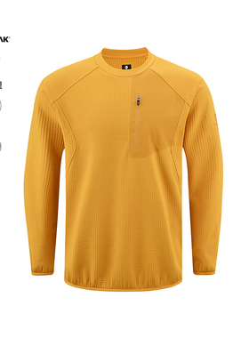 BLACKYAK/布来亚克2025秋冬新款套头休闲男士长袖圆领T恤WYM433