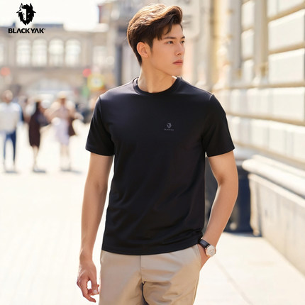 BLACKYAK/布来亚克 礼盒2件装男士轻薄透气圆领短袖T恤MYM291W