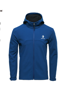 BLACKYAK/布来亚克 冬季户外休闲男士连帽针织软壳夹克WVM507