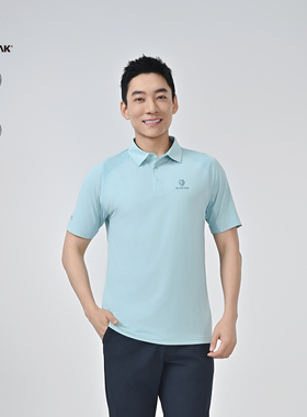 BLACKYAK/布来亚克  夏季户外凉感男士网眼透气POLO短袖T恤MVM271