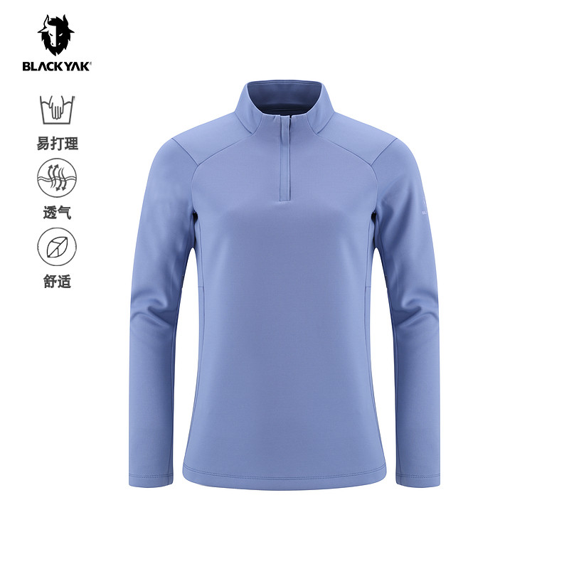 BLACKYAK/布来亚克2026春季新款保暖透气长袖半拉T恤女内搭SIW112,户外/登山/野营/旅行用品,户外休闲衣,淘宝优惠券,粉丝福利购,淘宝优惠卷