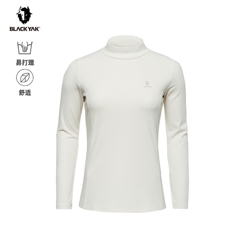 BLACKYAK/布来亚克 冬季户外女士打底修身长袖高领T恤WVW640