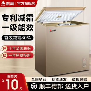 志高微霜冰柜家用冷柜小型立式家商两用冷藏冷冻保鲜速冻单温租房
