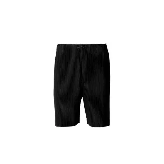 Painter-Made Non-Miyake Jf159 Solid Color Pleated Design Casual Shorts