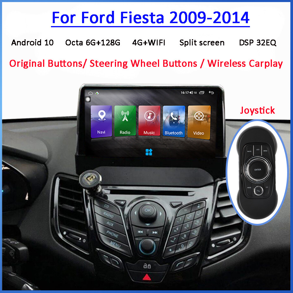适用于2009-2017年Ford Fiesta MK7嘉年华安卓车机GPS导航Carplay