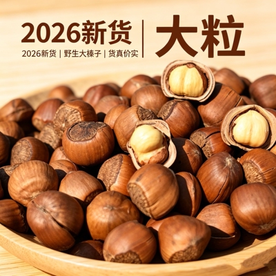 东北野生榛子新货小榛子熟的铁岭特产新货鲜榛子干的东北特产包邮