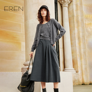 新款 羊毛针织衫 背心女2025秋季 洋气时尚 100羊毛 EREN 法式