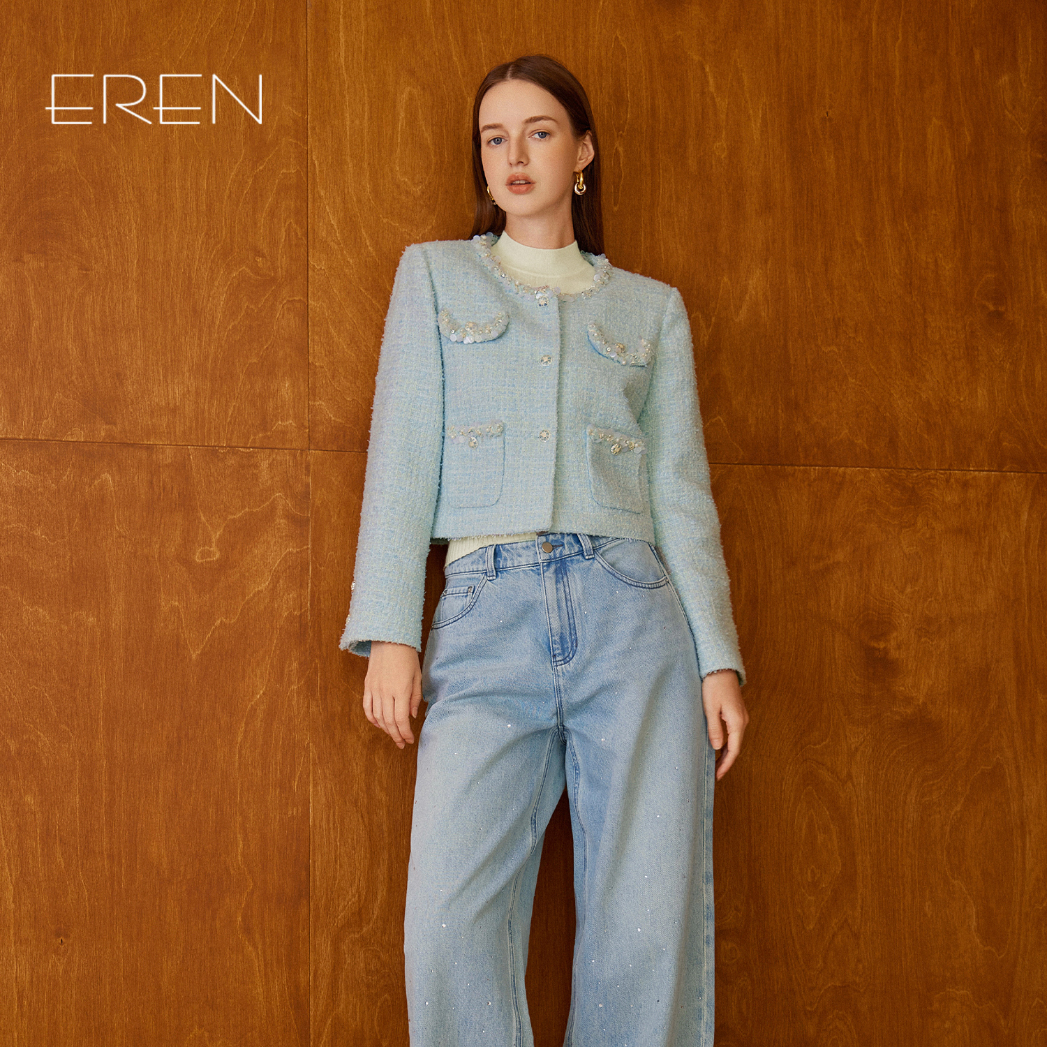 EREN新款法式气质小香风外套