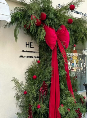 大型圣诞树歪脖子天竺少女松diy手工制作圣诞树装饰室内场景布置