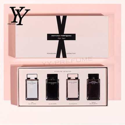 Narciso纳茜素for her水漾同名 香水套装Q版EDT/EDP 7.5ml*4支