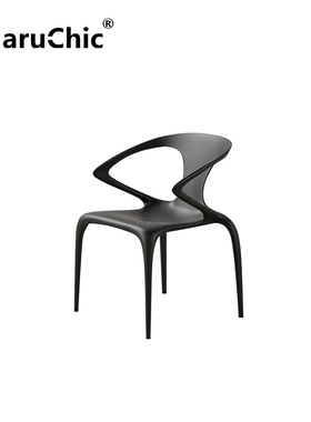 MaruChic创意设计师家具AVA dining chair北欧轻奢家用扶手餐椅