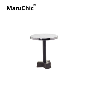 MaruChic创意设计师家具BRASS意式 现代简约休闲黄铜圆边几茶几