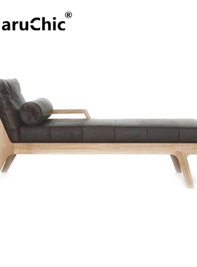 MaruChic北欧实木设计师家具mellow daybed梅洛沙发躺椅沙发床