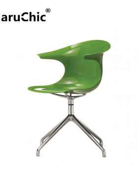 MaruChic创意设计师家具loop swivel chair玻璃钢转椅