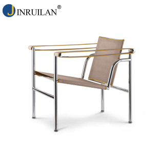 设计师家具 lc1 经典 JINRUILAN armchair商务办公接待洽谈休闲皮