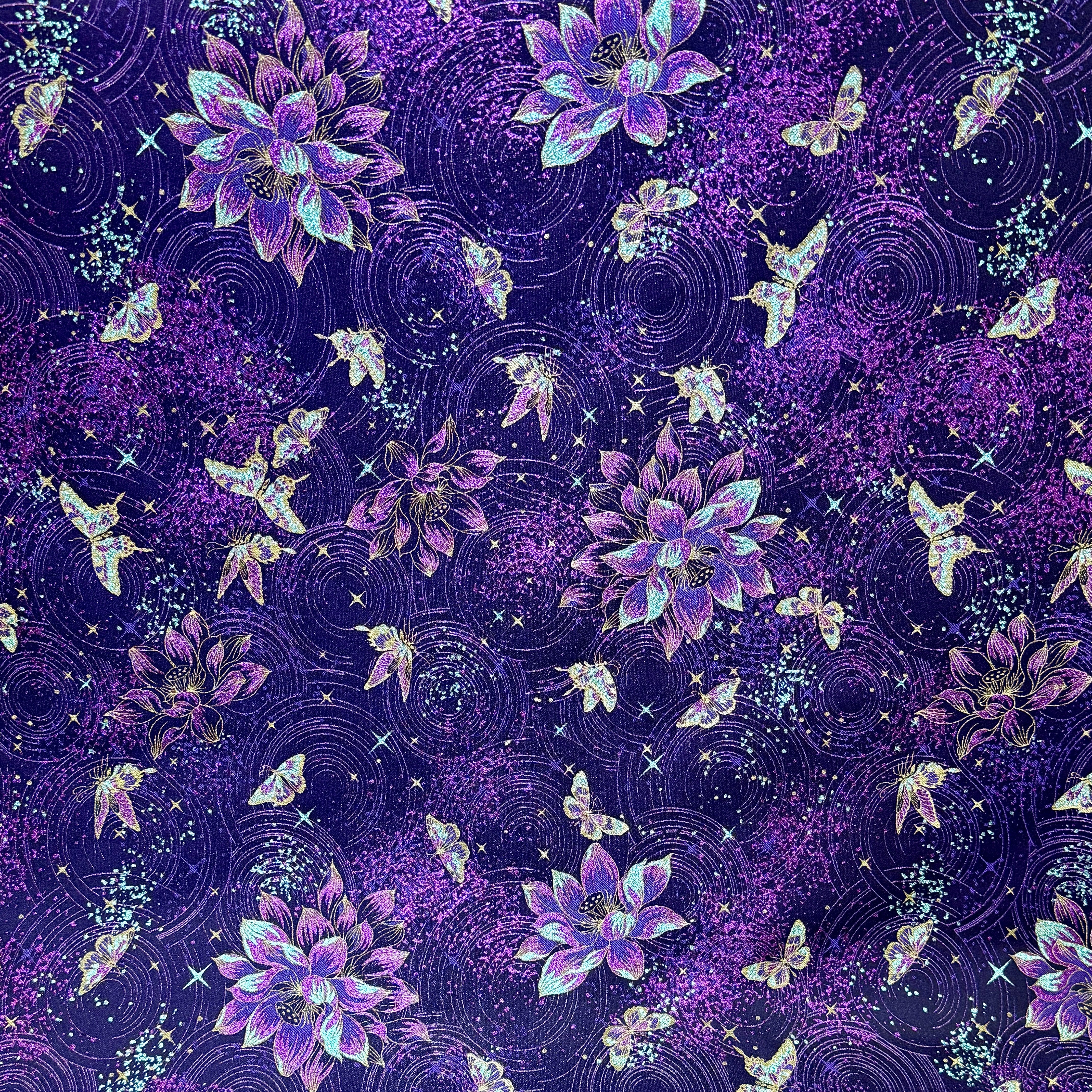 非遗传承宋锦星空夜莲纹荷花蝴蝶100桑蚕丝（除彩金金线外）紫色,纺织面料/辅料/配套,丝绸布料,淘宝优惠券,粉丝福利购,淘宝优惠卷