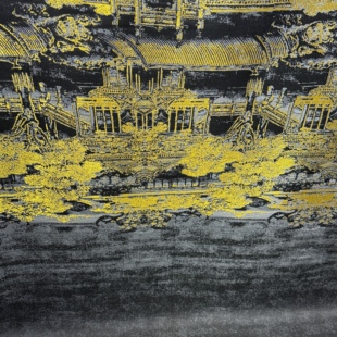 非遗传承织金宋锦汉宫秋月100桑蚕丝(除金线外)面料