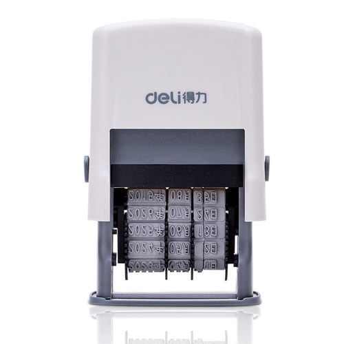 得力回墨大号滚轮盖章活动打码机