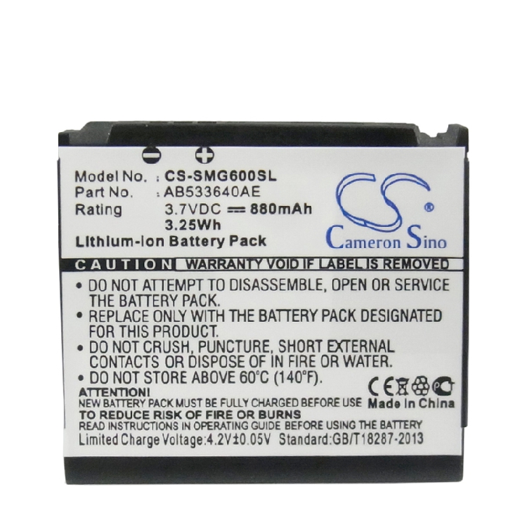 CameronSinoÊÊÓÃÈýÐÇSGH-G600 S3600C M8800ÊÖ»úµç³ØAB533640AE