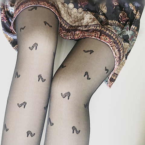 显瘦条纹个性风夏季超薄丝袜