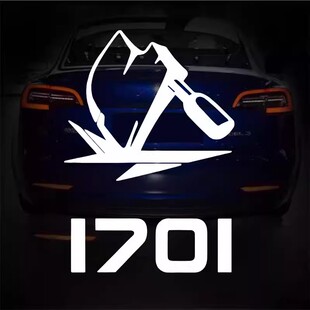 1701车贴单刀赴会车贴纸后窗摩托车电动车贴纸标志防水防晒反光贴
