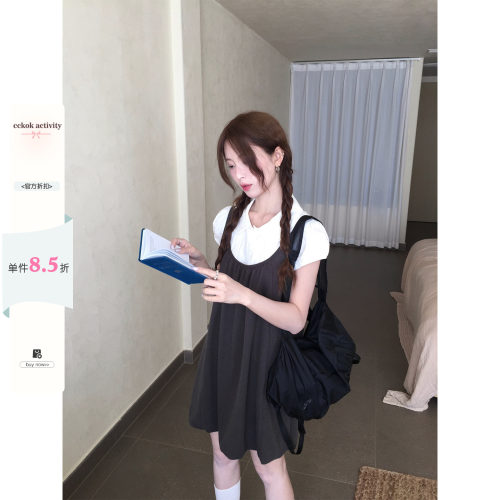 背心花苞裙吊带背心连衣短裙