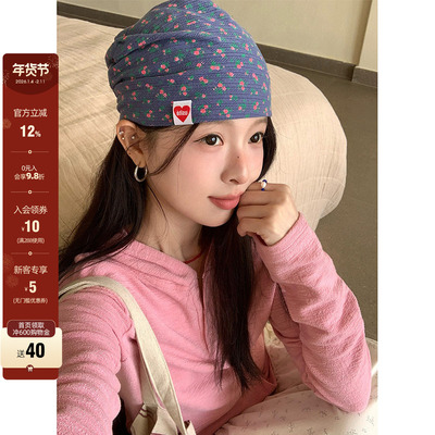 CCKOK2026早春韩系通勤穿搭 休闲百搭肌理感连帽长袖T恤上衣女