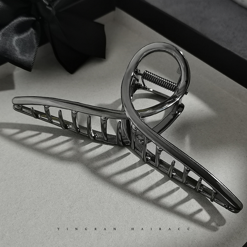 抓夹合金气质人字鲨鱼夹超大号