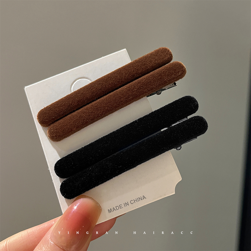 边夹时尚植绒一字鸭嘴夹大号