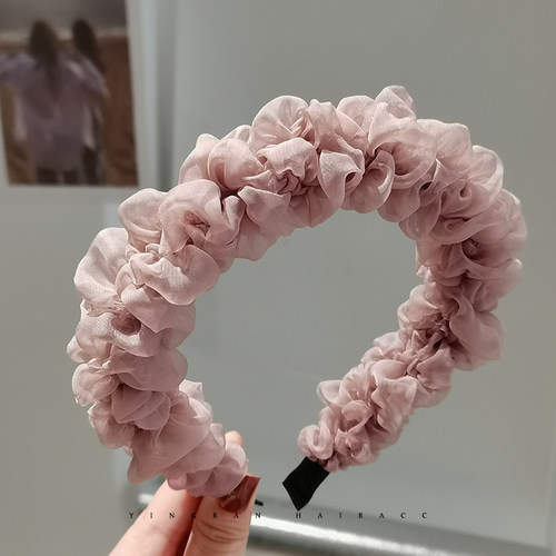 发箍蕾丝时尚褶皱头箍防滑压发